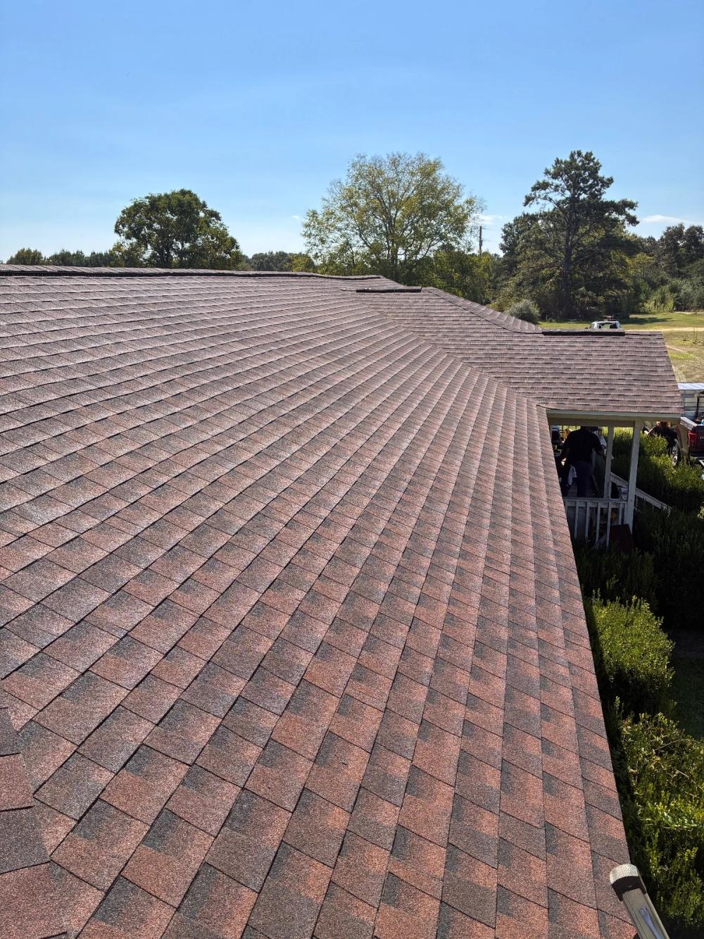 After photo of a GAF Timberline HDZ shingle roof in Hickory completed by Southeast Roofing in Bassfield, MS.