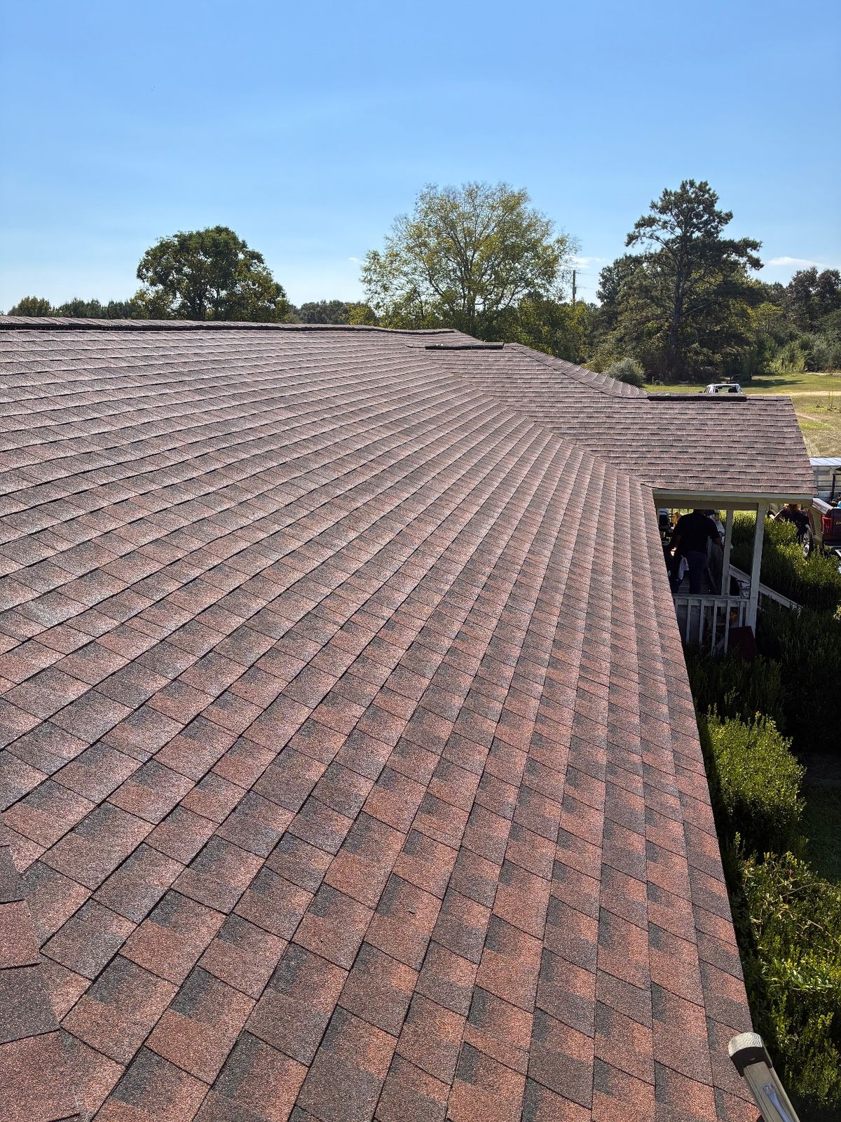 After photo of a GAF Timberline HDZ shingle roof in Hickory completed by Southeast Roofing in Bassfield, MS.