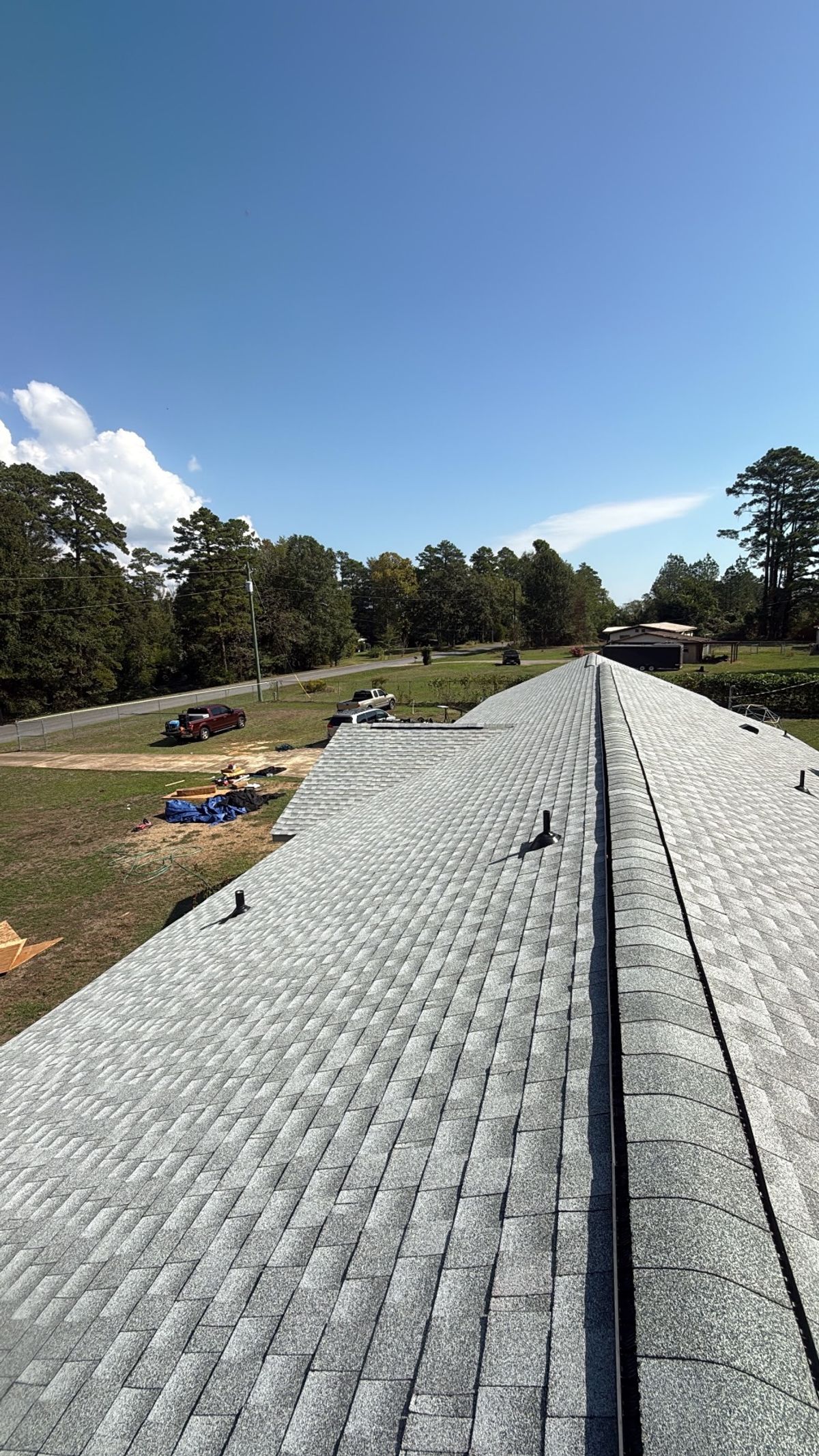 After photo of a GAF Timberline HDZ shingle roof in Birchwood completed by Southeast Roofing in Meridian, MS.