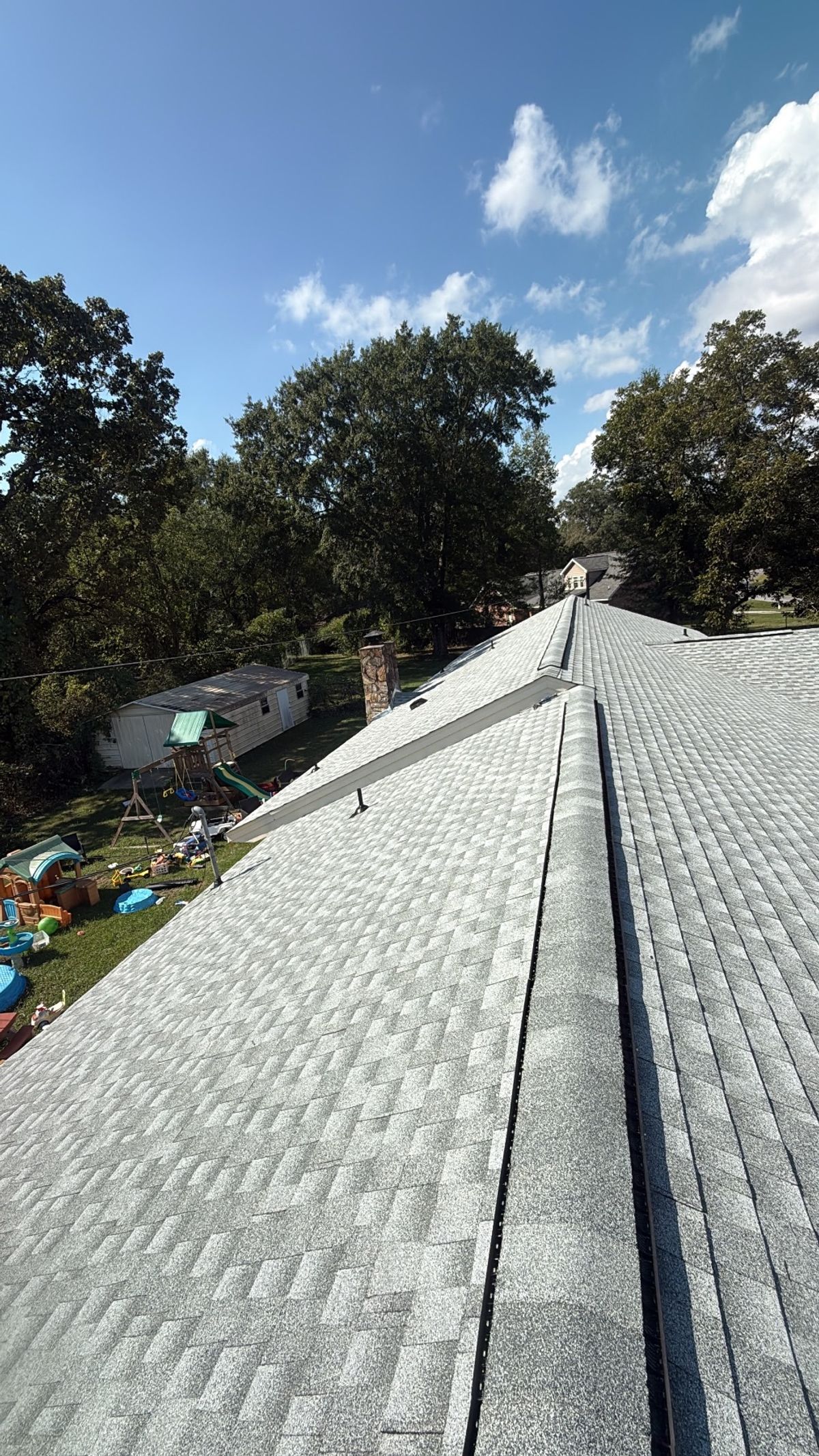 After photo of a GAF Timberline HDZ shingle roof in Birchwood completed by Southeast Roofing in Meridian, MS.