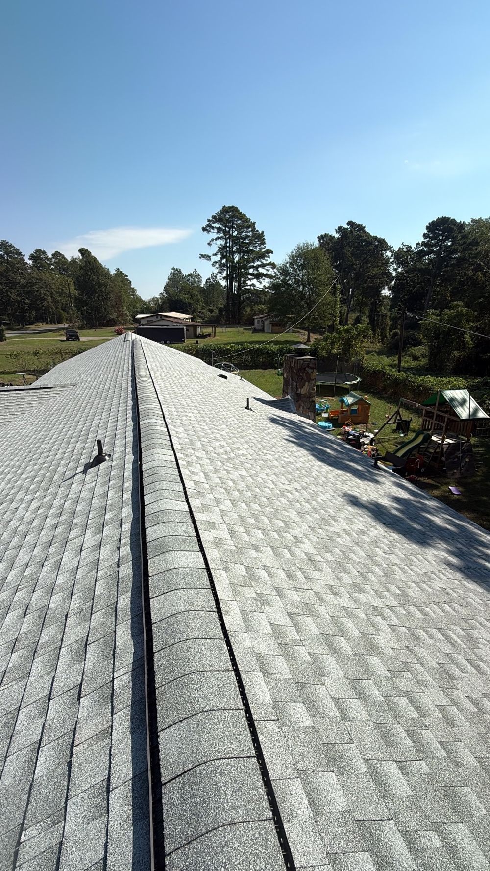 After photo of a GAF Timberline HDZ shingle roof in Birchwood completed by Southeast Roofing in Meridian, MS.