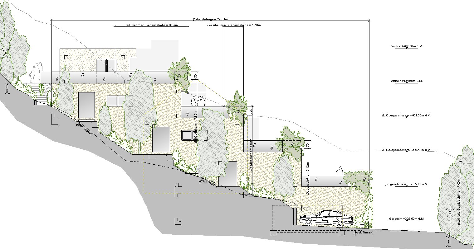 Felsenweg, Plan 1
