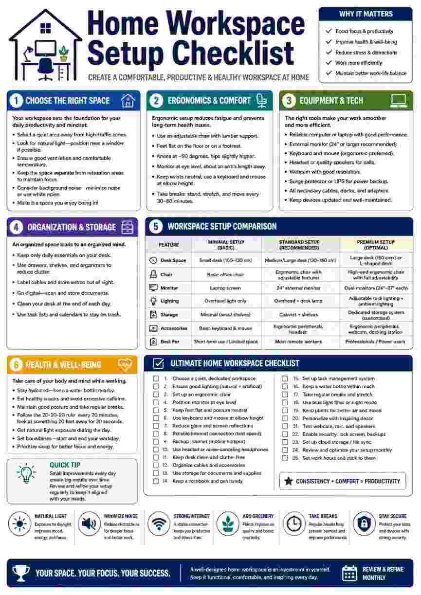 Text-heavy workspace infographic compressed to approximately 50KB