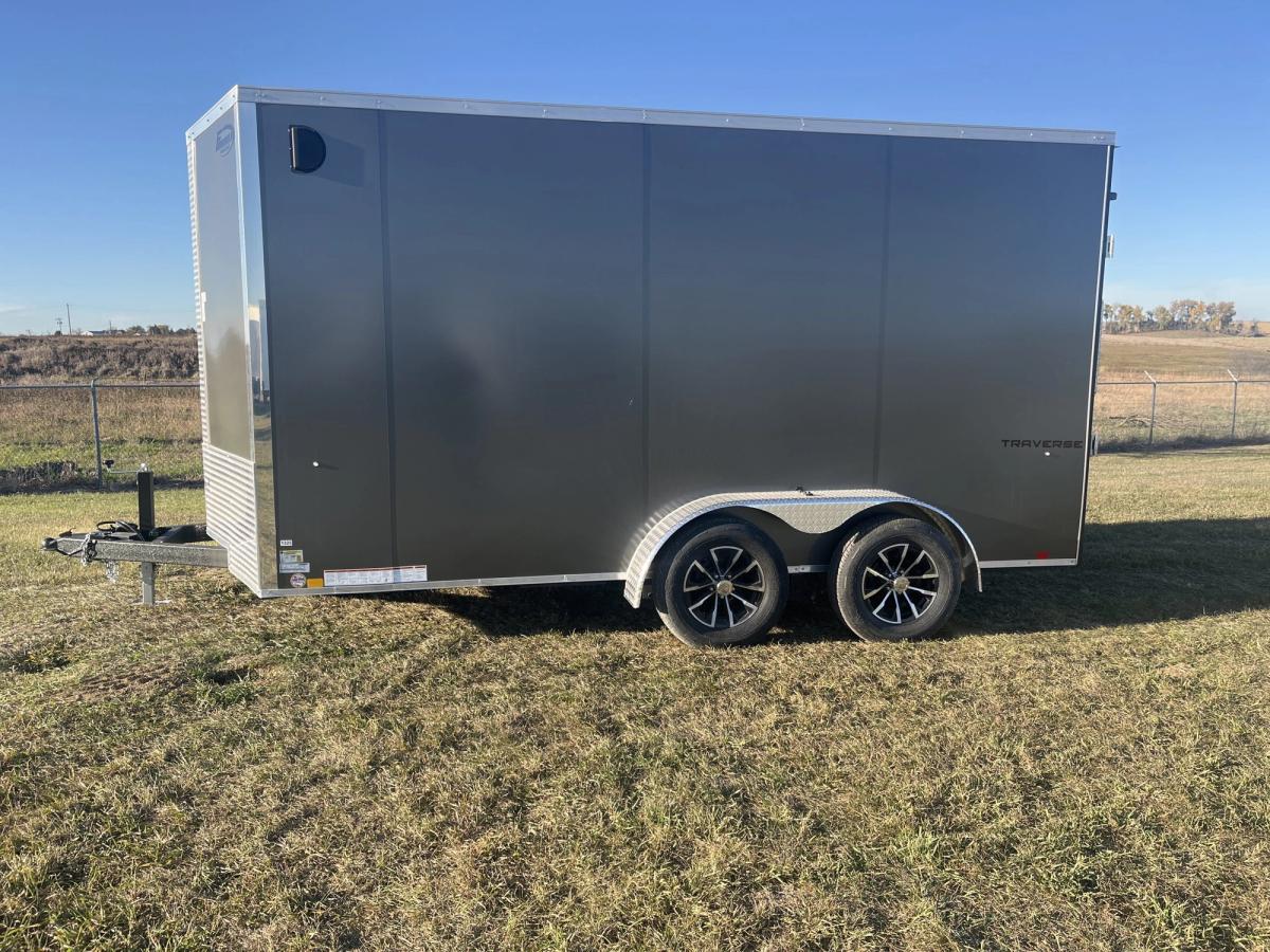 Formula 7K 14 FT Traverse Flat Top V-Nose Cargo Trailer