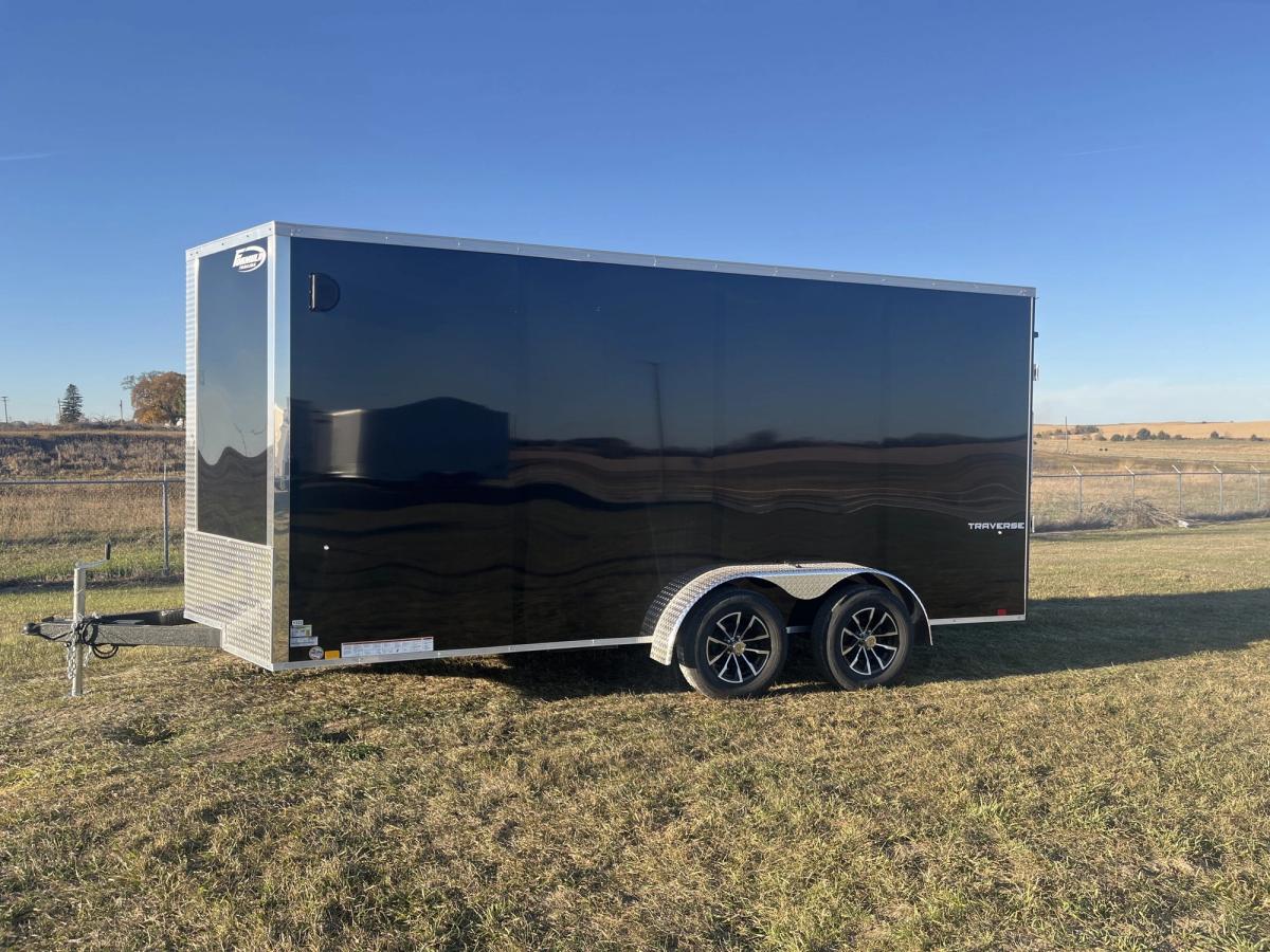Formula 7K 16 FT Traverse Flat Top V-Nose Cargo Trailer