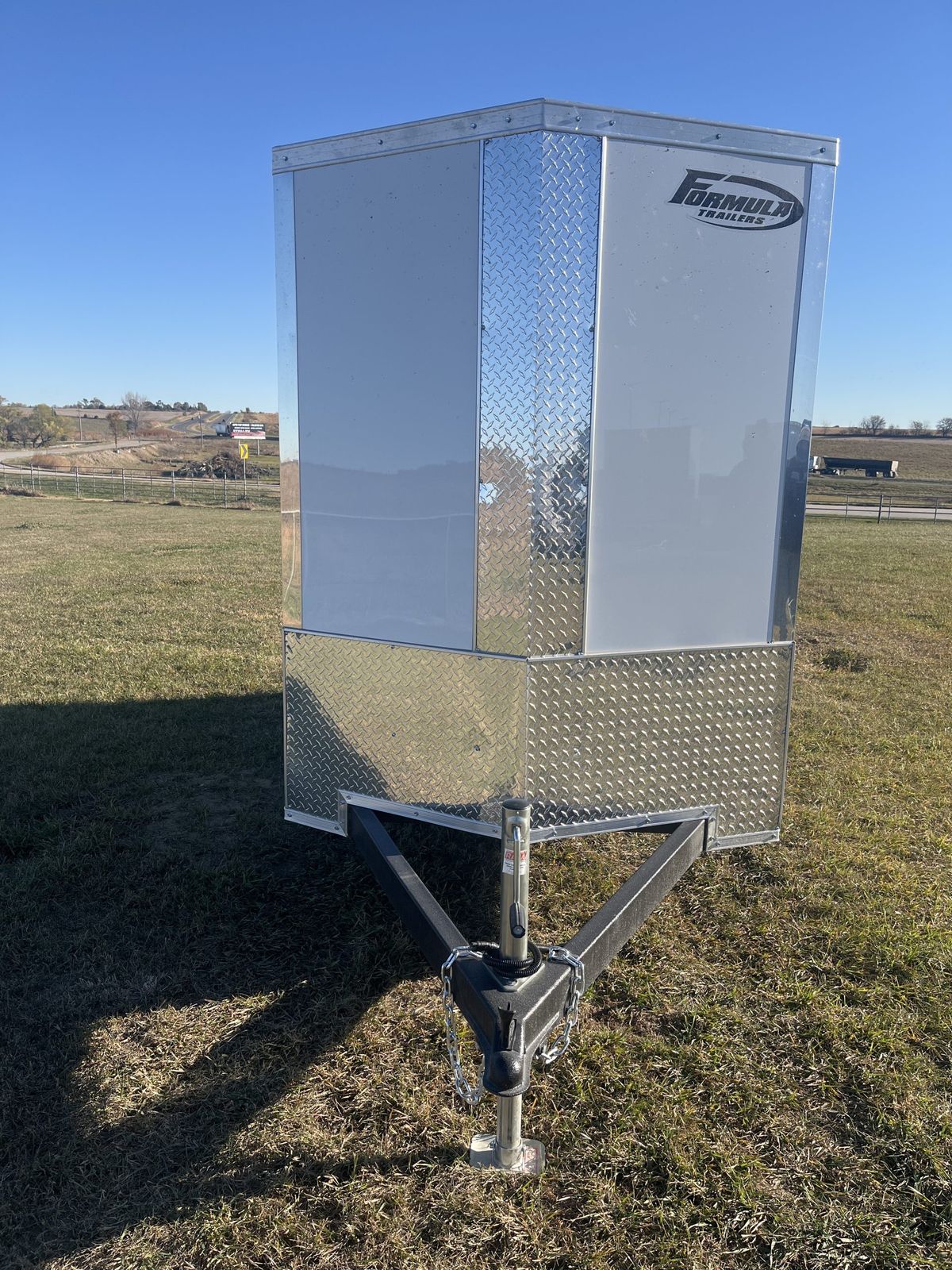 Formula 3K 10 FT Traverse Flat Top V-Nose Cargo Trailer