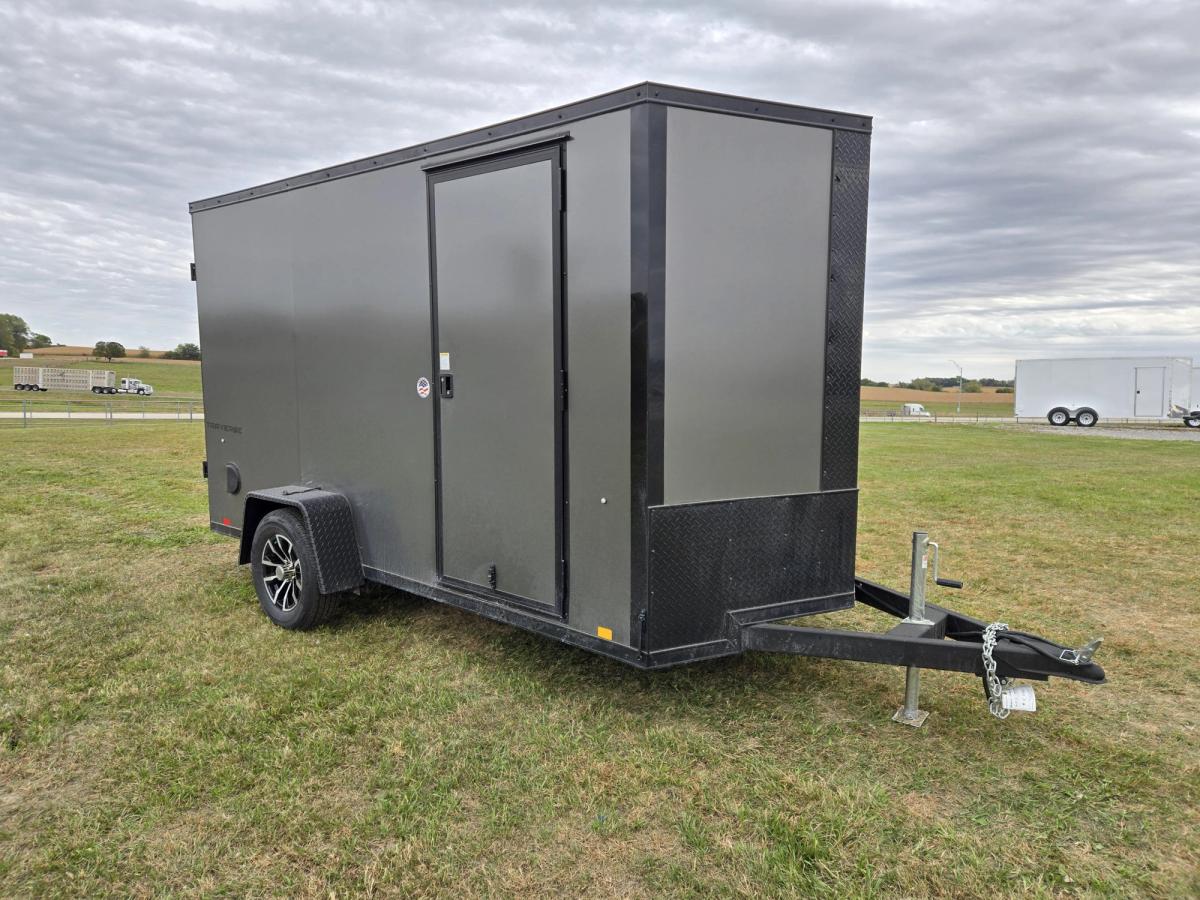 Formula 3K 12 FT Traverse Flat Top V-Nose Cargo Trailer