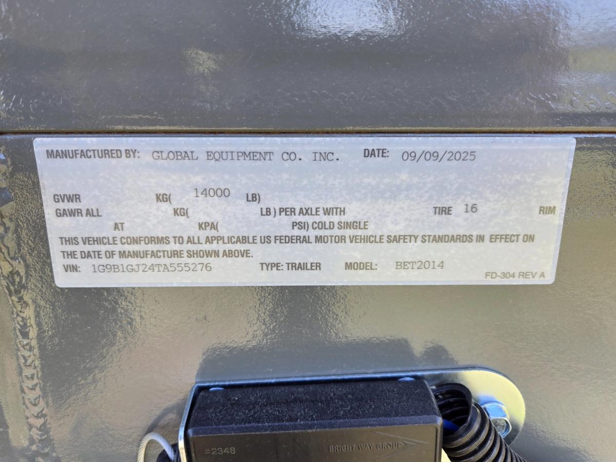 Bison 16K 20 FT Equipment Trailer