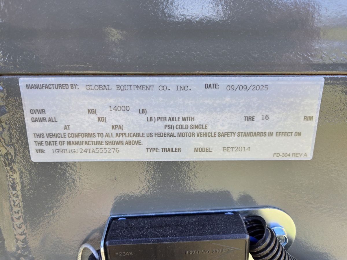 Bison 16K 20 FT Equipment Trailer