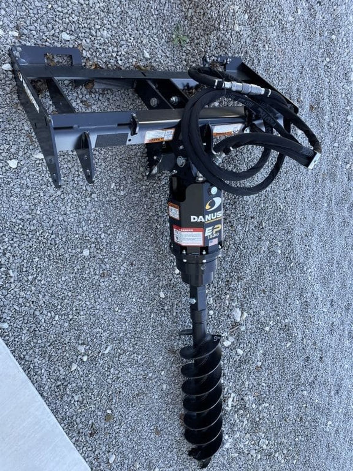 Danuser EP1530 Post Hole Digger w: 9 Auger For Skid Steer_003