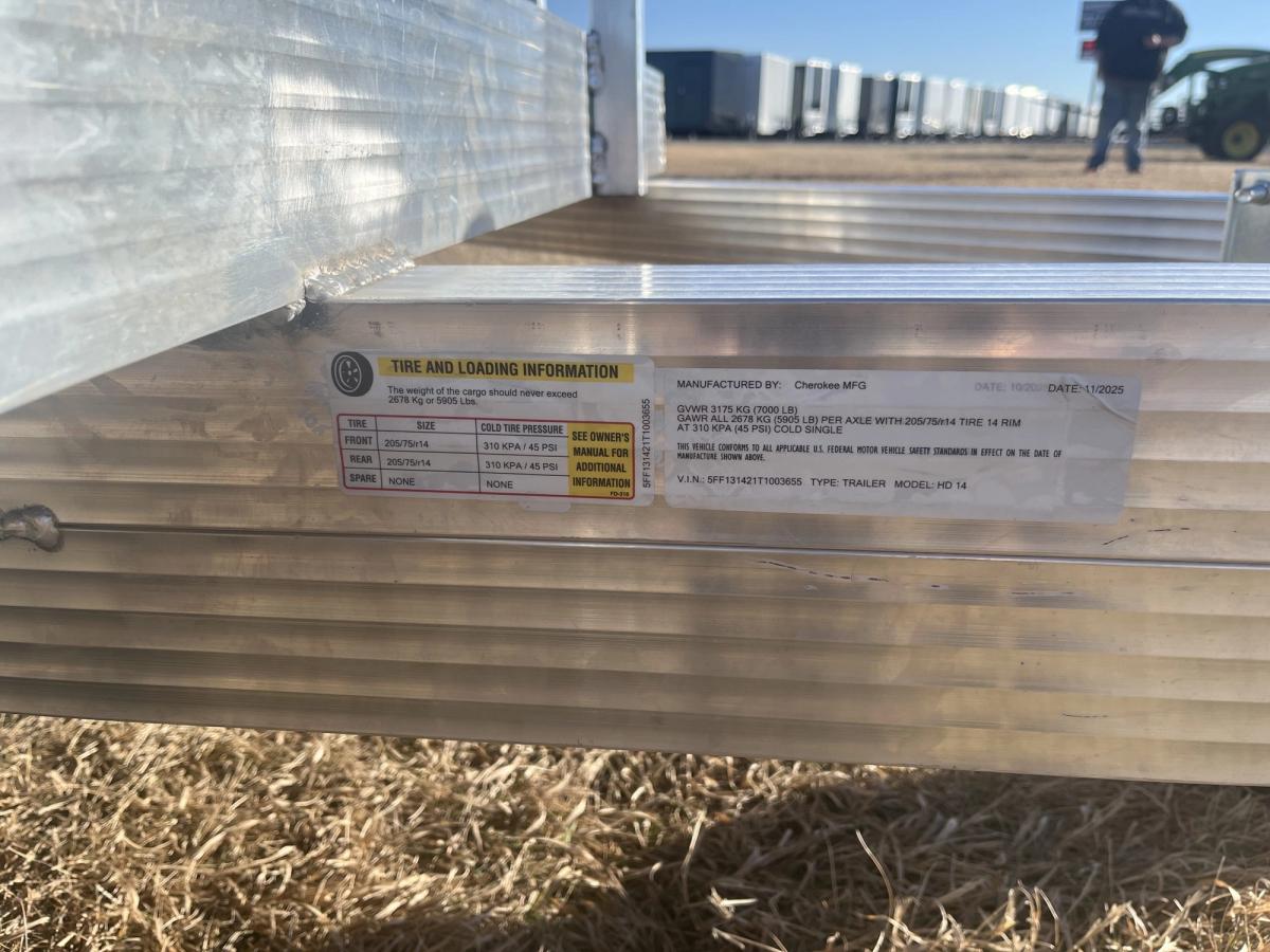 Cherokee 7K 14 FT HD Aluminum Utility Trailer