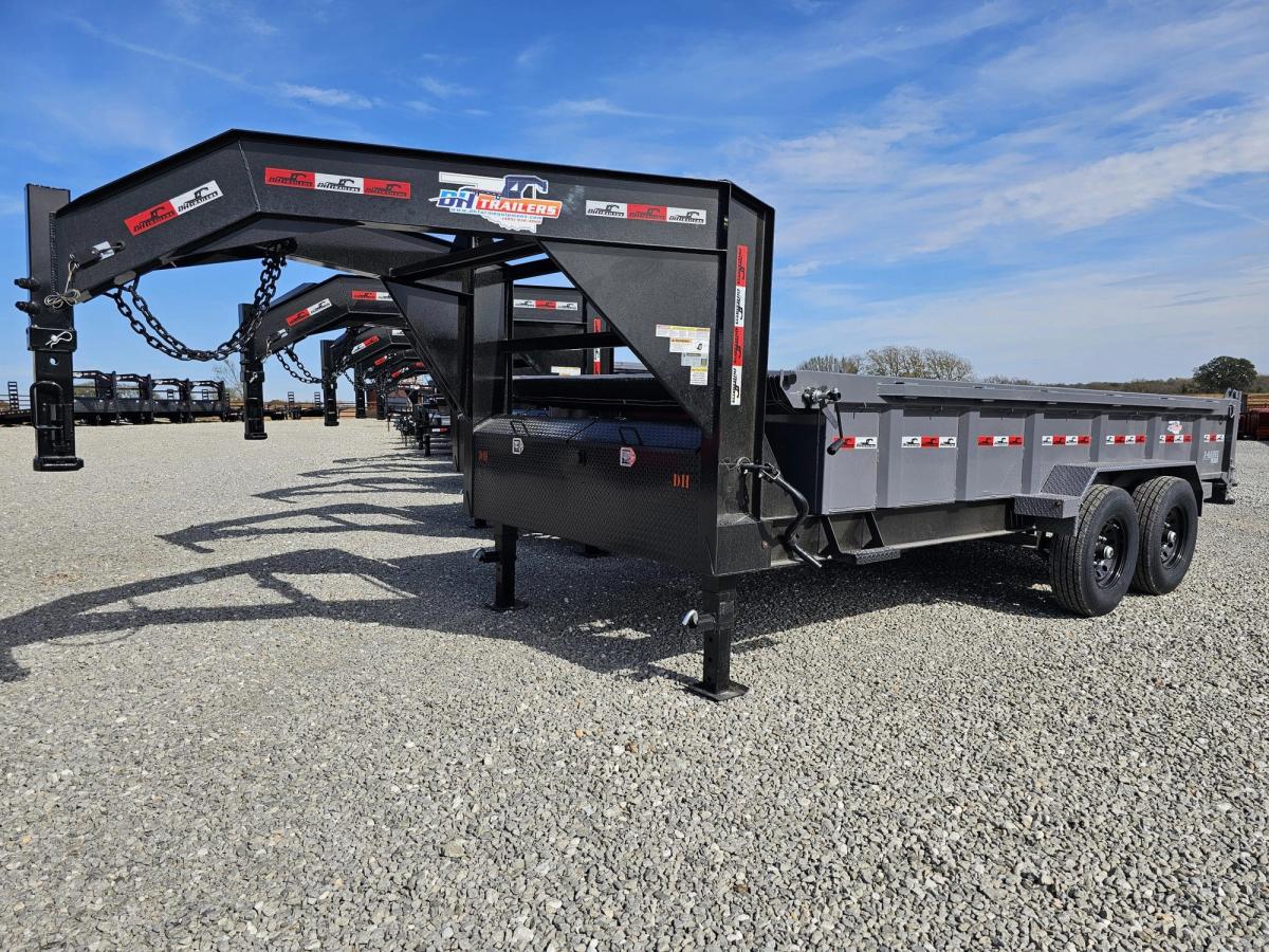 14K 16 FT Gooseneck Dump Trailer