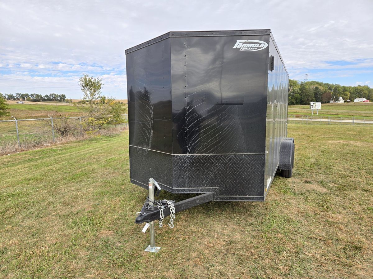 Formula 7K 16 FT Traverse Flat Top V-Nose Cargo Trailer