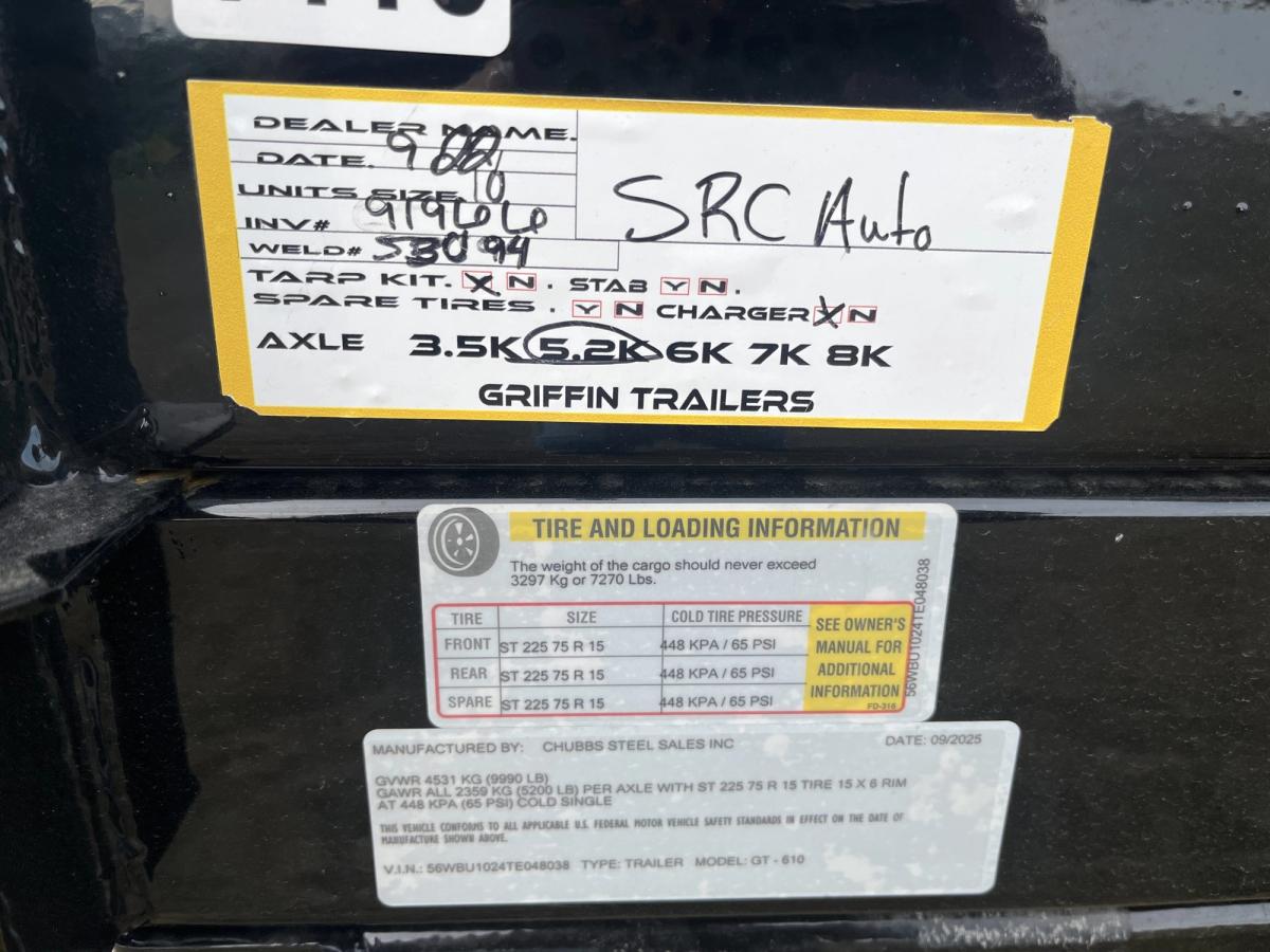 Griffin 7K 10 FT Dump Trailer