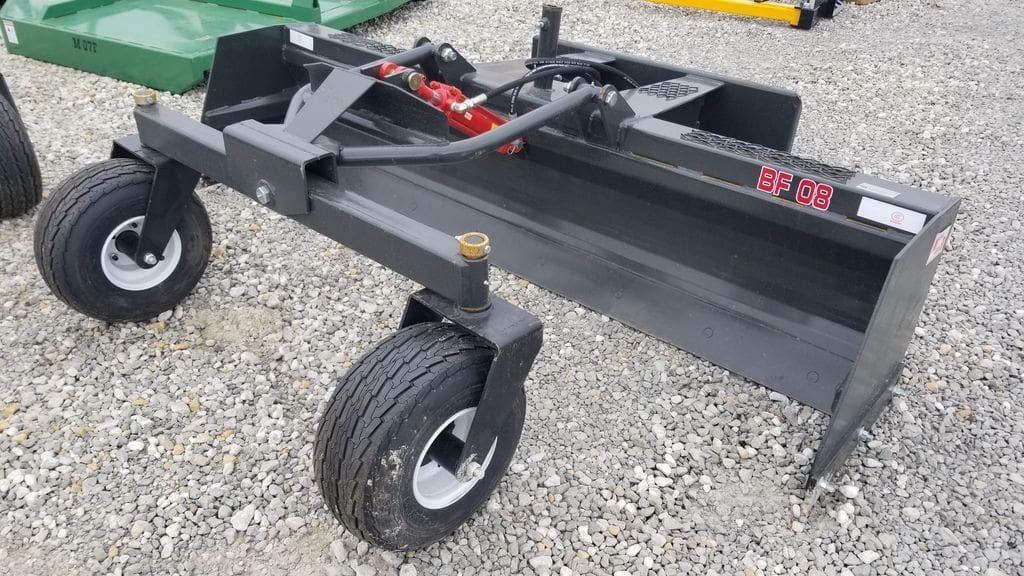 Industrias America 8 FT Hydraulic Box Blade – Skid Steer