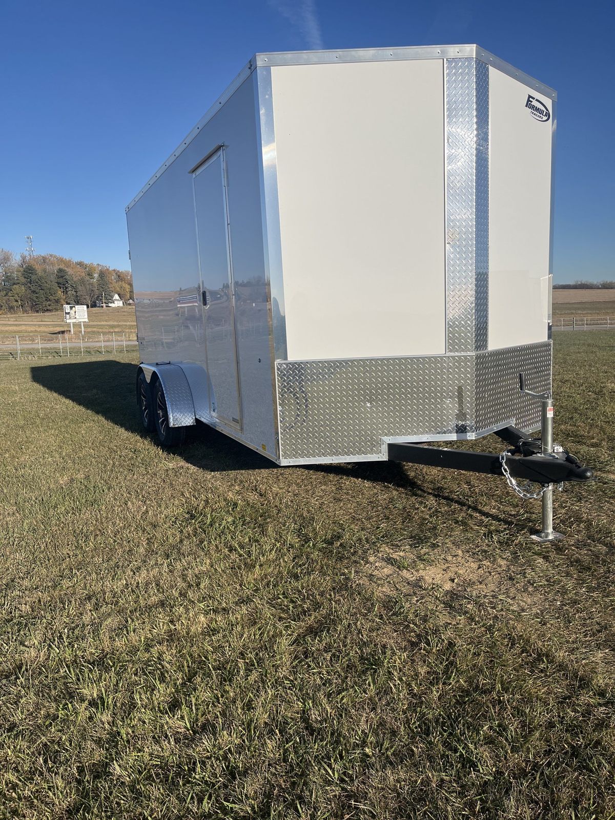 Formula 7K 16 FT Traverse Flat Top V-Nose Cargo Trailer