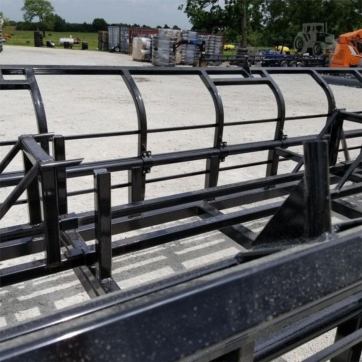 Industrias America 20X4 Double Wide Hydraulic Latch Hay Bale Trailer_005