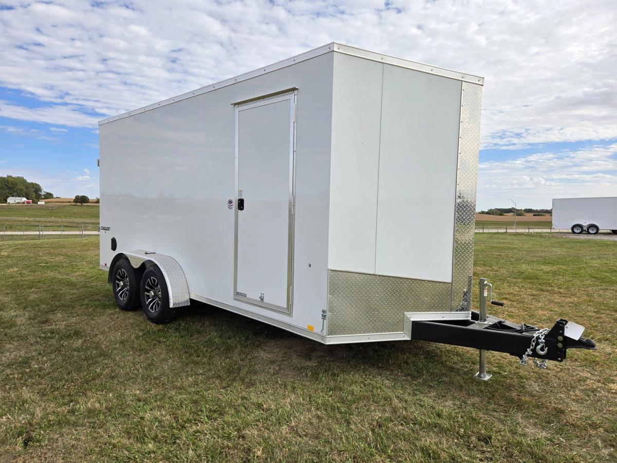 Formula 10K 16 FT Conquest Flat Top Sloped V-Nose Cargo Trailer