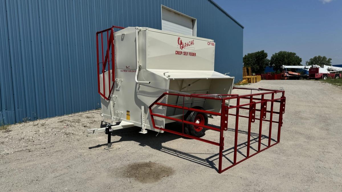 Apache 8 FT 160 Bushel Double Side Feeder with Panel