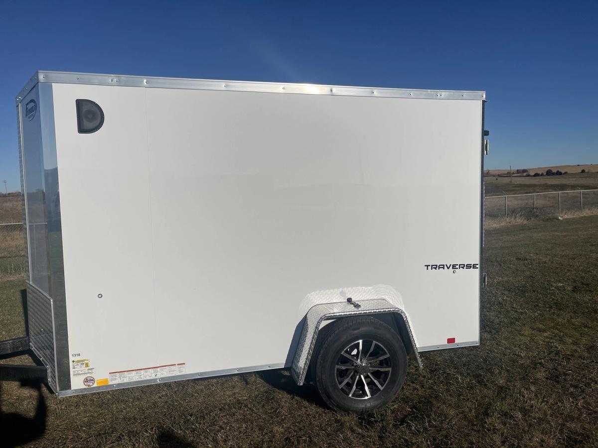 Formula 3K 10 FT Traverse Flat Top V-Nose Cargo Trailer