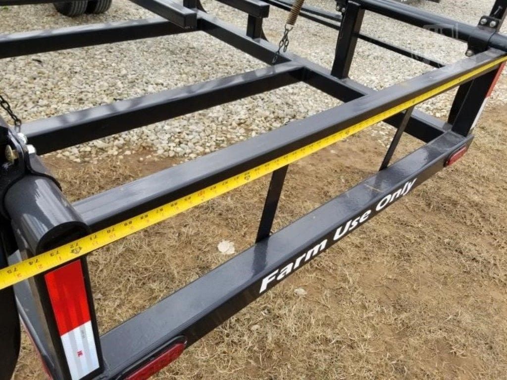 Industrias America 20X4 Double Wide Hydraulic Latch Hay Bale Trailer_013