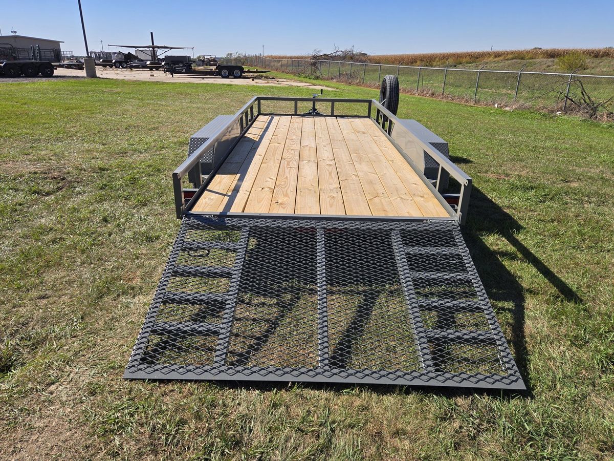 Bison 7K 16 FT Utility Trailer