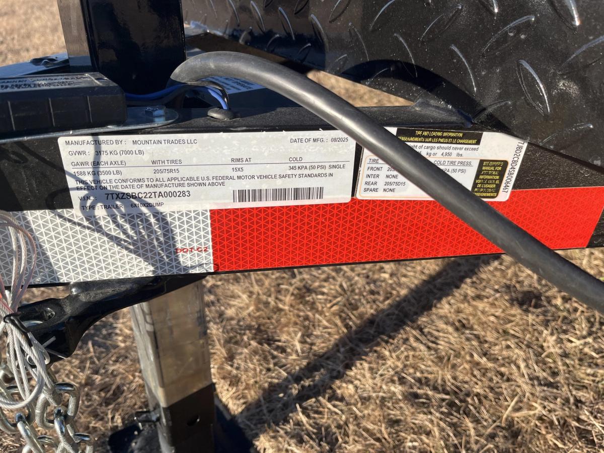 Ozark 7K 10 FT Dump Trailer