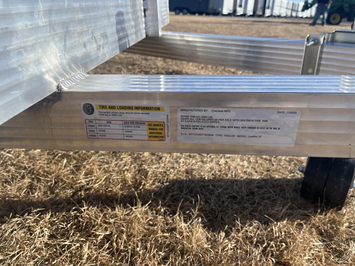 Cherokee 3.5K 12 FT Aluminum Utility Trailer