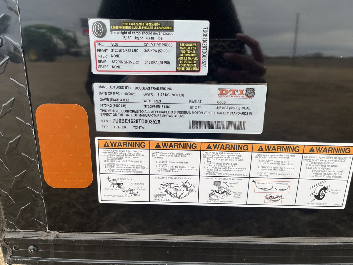 Douglas 16 FT Cargo Trailer