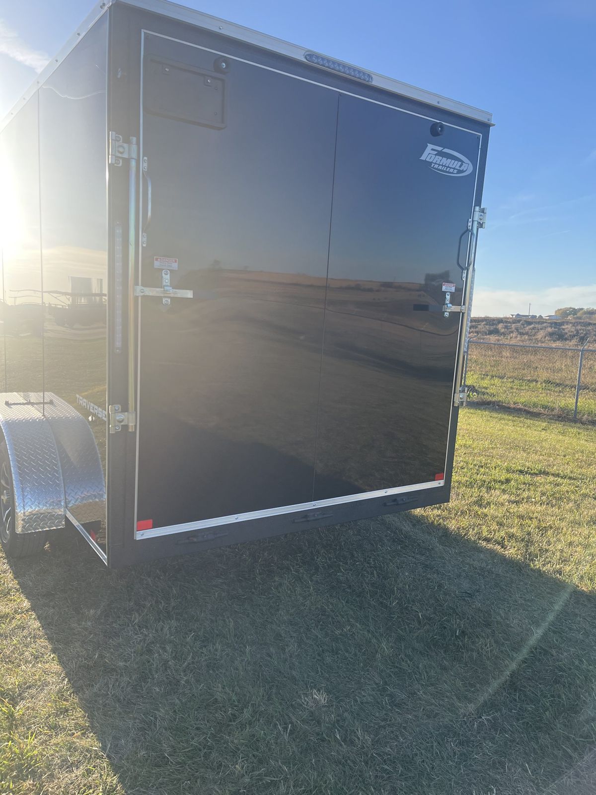 Formula 7K 14 FT Traverse Flat Top V-Nose Cargo Trailer