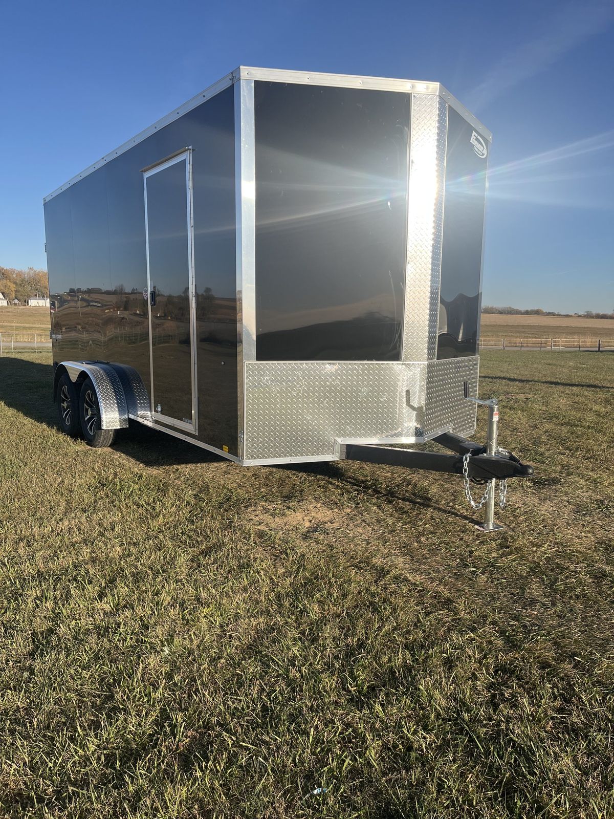 Formula 7K 16 FT Traverse Flat Top V-Nose Cargo Trailer