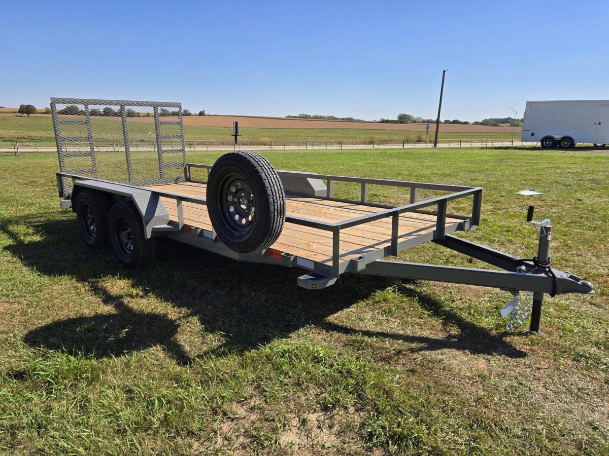 Bison 7K 16 FT Utility Trailer