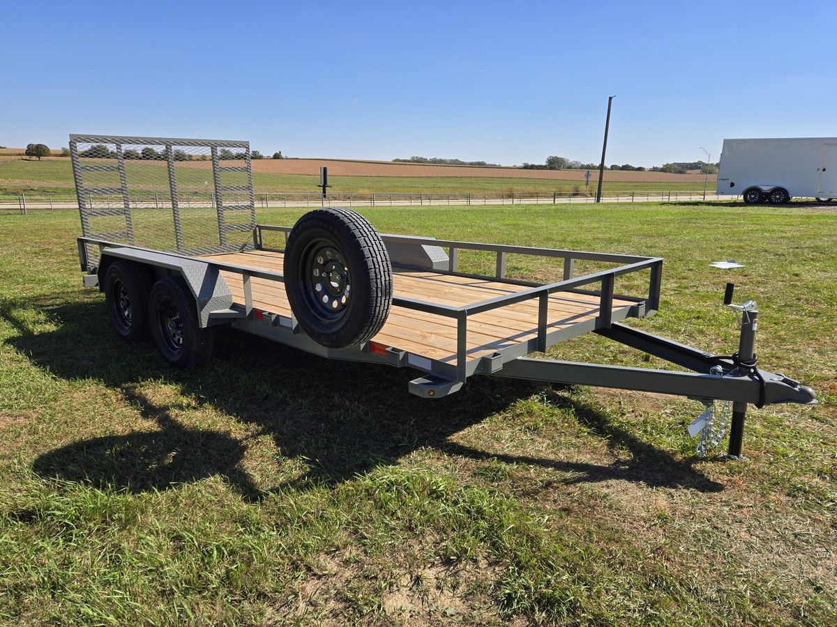 Bison 7K 16 FT Utility Trailer