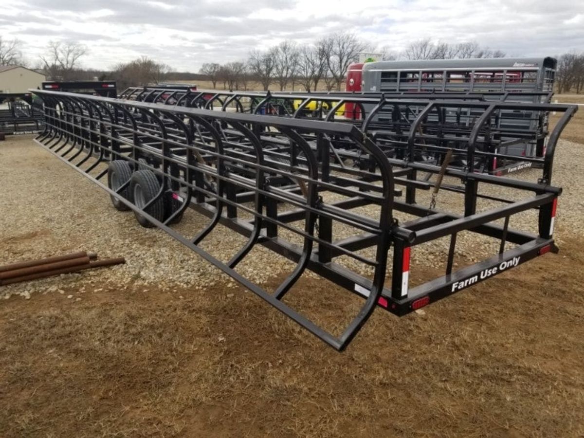 Industrias America 20X4 Manual Hay Bale Trailer_007