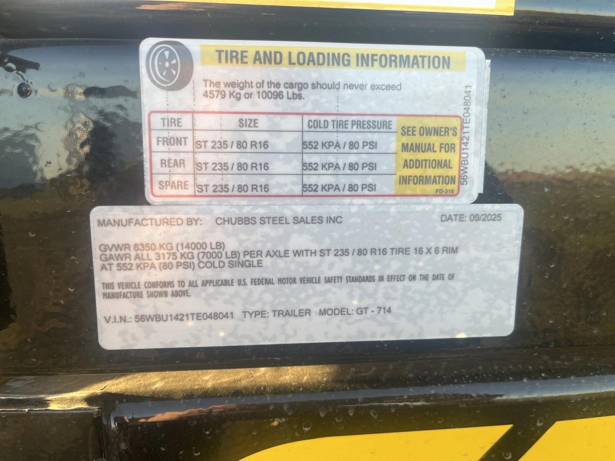 Griffin 7K 14 FT Dump Trailer