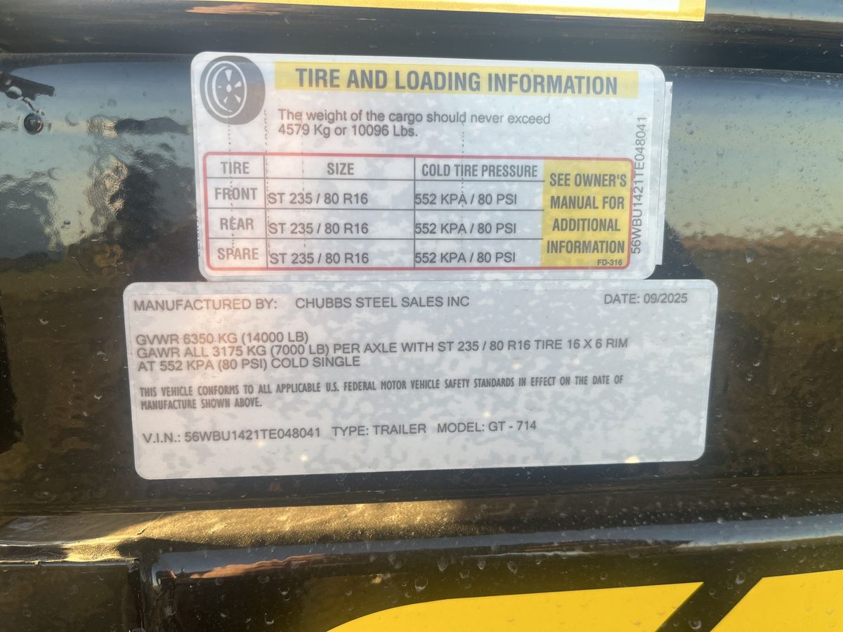 Griffin 7K 14 FT Dump Trailer