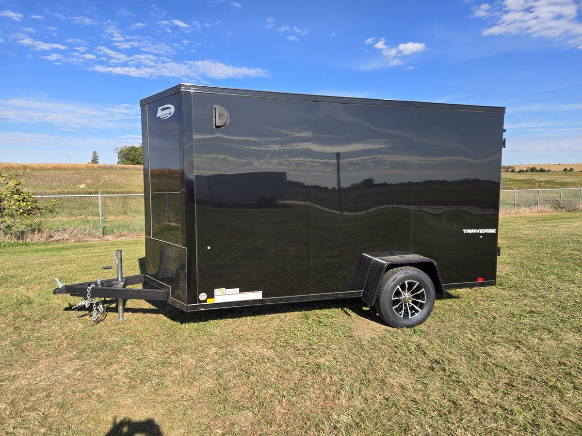 Formula 3K 12 FT Traverse Flat Top V-Nose Cargo Trailer