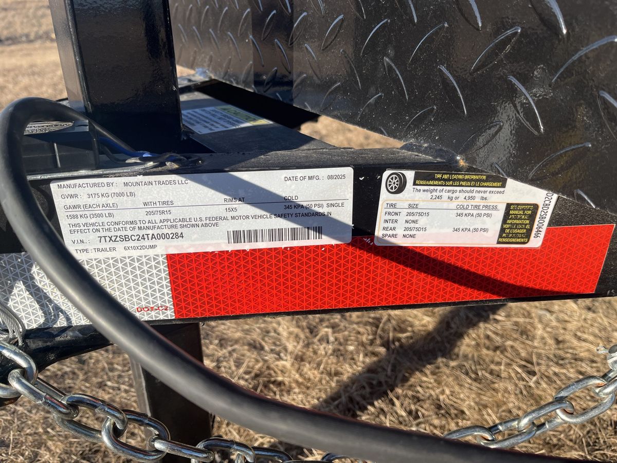 Ozark 7K 10 FT Dump Trailer