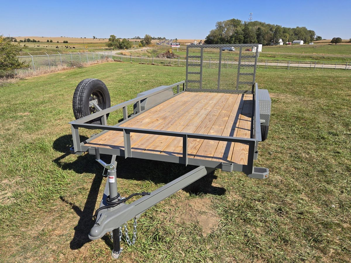 Bison 7K 16 FT Utility Trailer