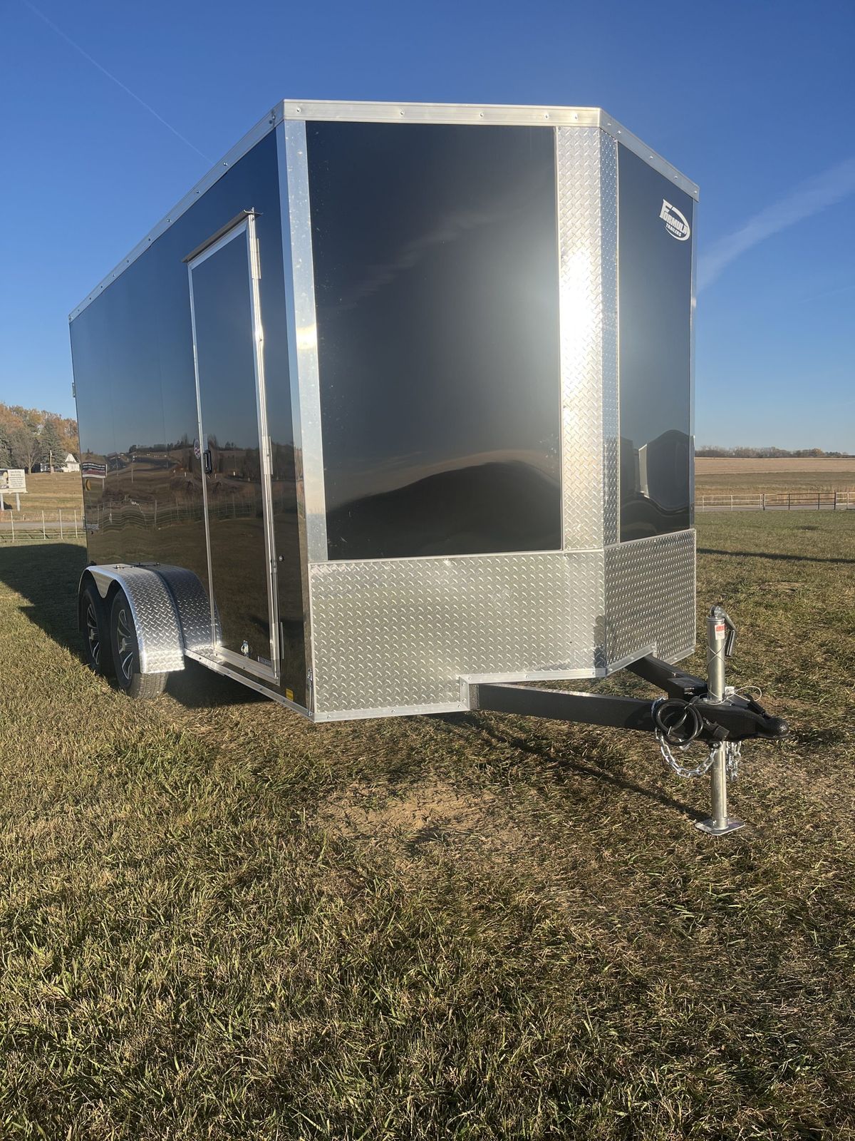 Formula 7K 14 FT Traverse Flat Top V-Nose Cargo Trailer