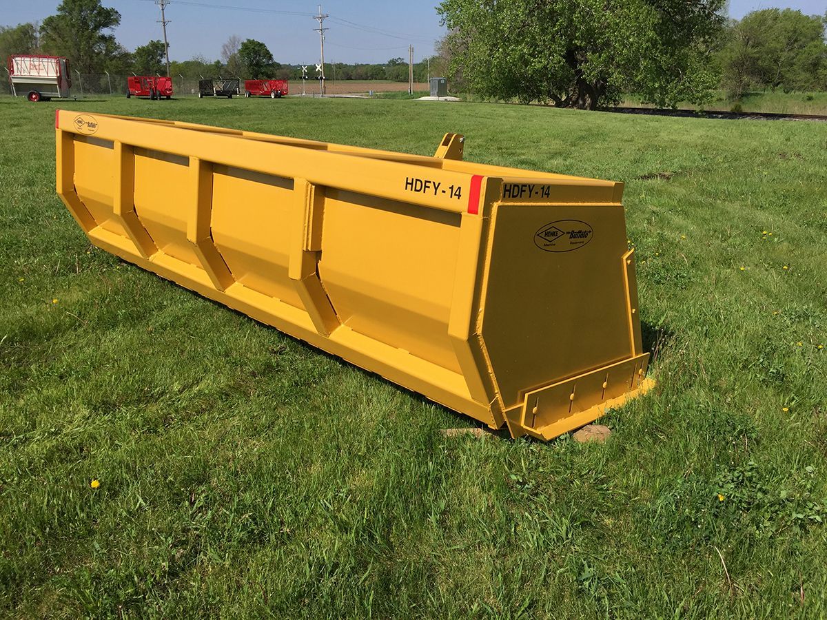Henke Buffalo 14′ Heavy Duty Feedyard 3-Point Scraper w:Skids_4694