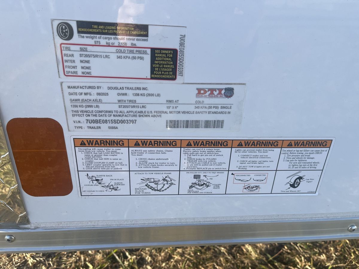 Douglas 8 FT Cargo Trailer