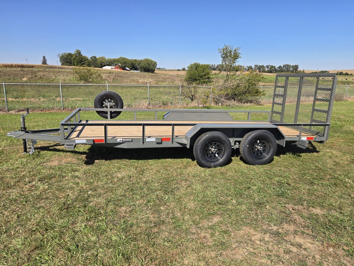 Bison 7K 16 FT Utility Trailer