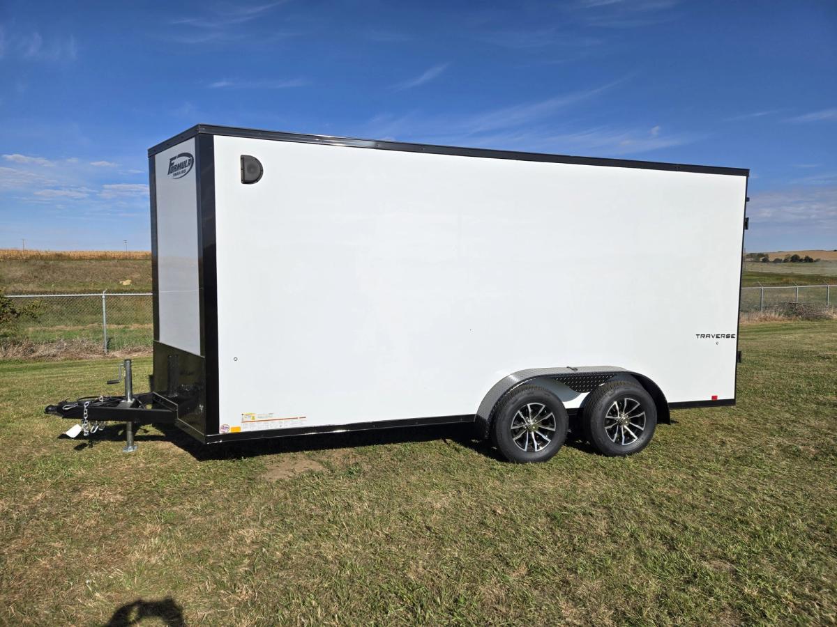 Formula 7K 16 FT Traverse Flat Top V-Nose Cargo Trailer