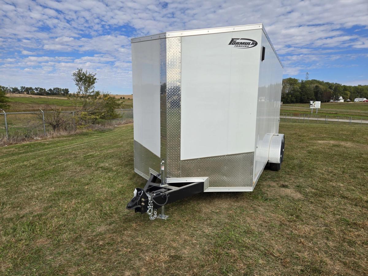 Formula 10K 16 FT Conquest Flat Top Sloped V-Nose Cargo Trailer