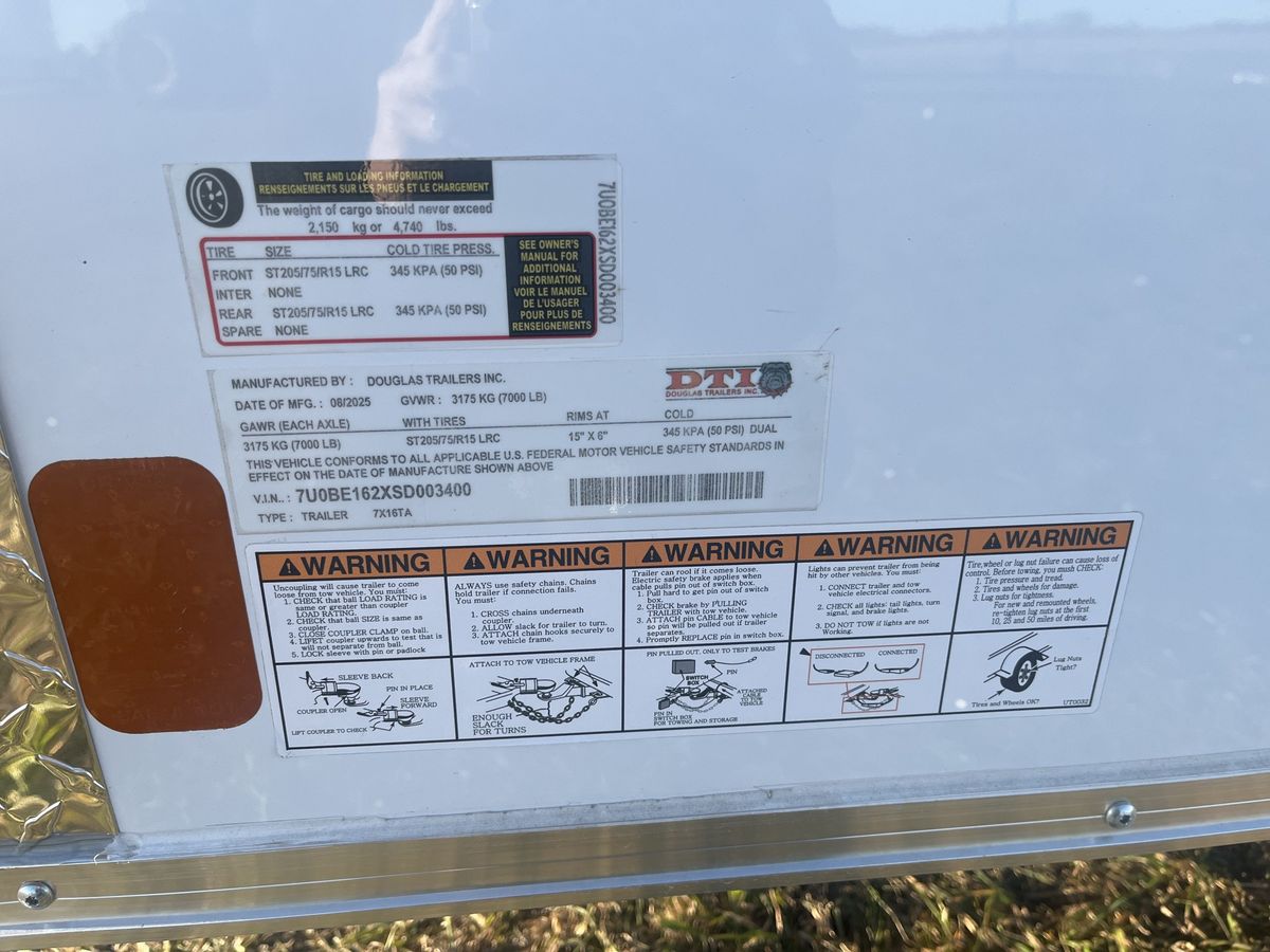 Douglas 16 FT Cargo Trailer
