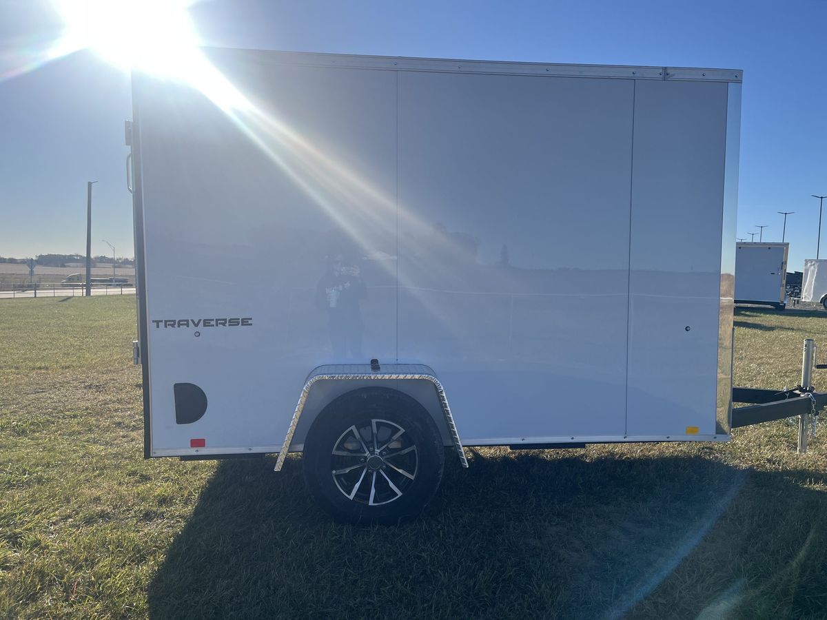Formula 3K 10 FT Traverse Flat Top V-Nose Cargo Trailer