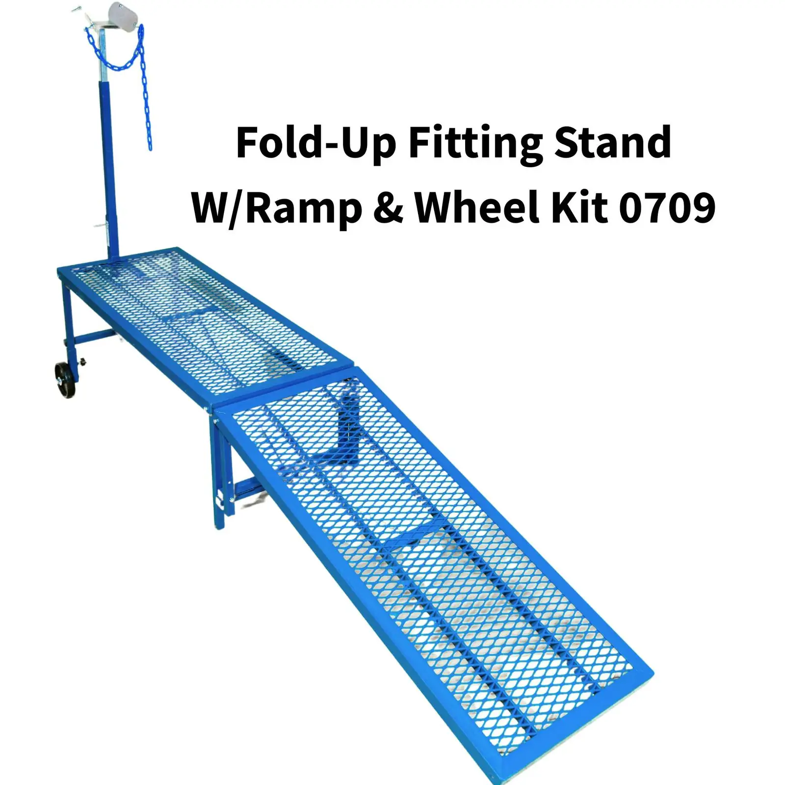 Fold-Up Fitting Stand with Ramp and Wheel Kit 0709 for Sheep & Goats