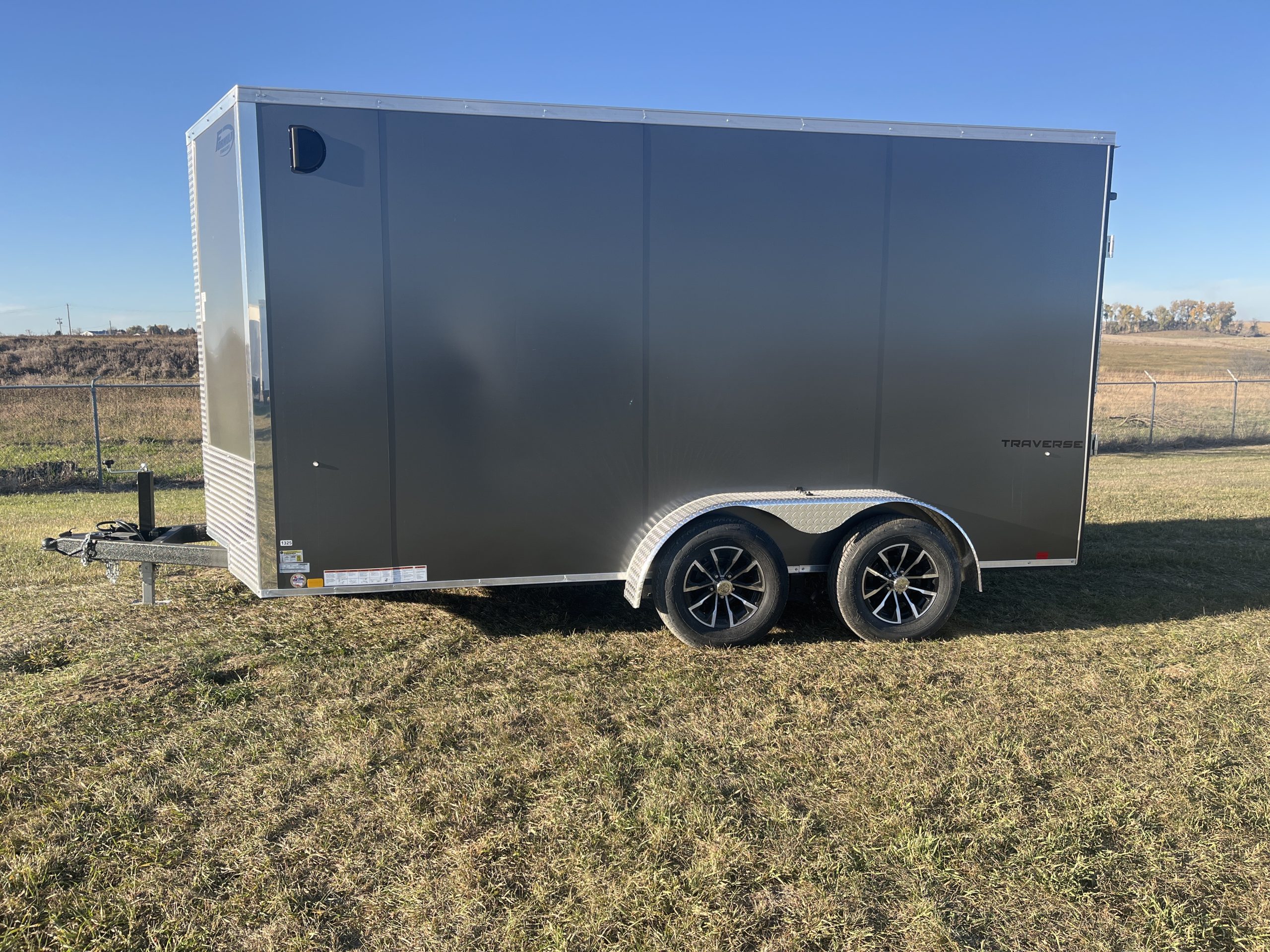 Formula 7K 14 FT Traverse Flat Top V-Nose Cargo Trailer