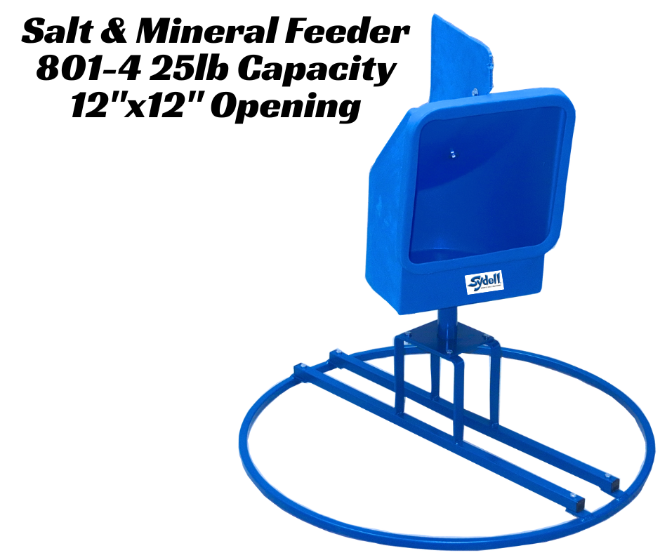 25 lb Salt & Mineral Feeder with Round Base for Sheep, Goats & Livestock